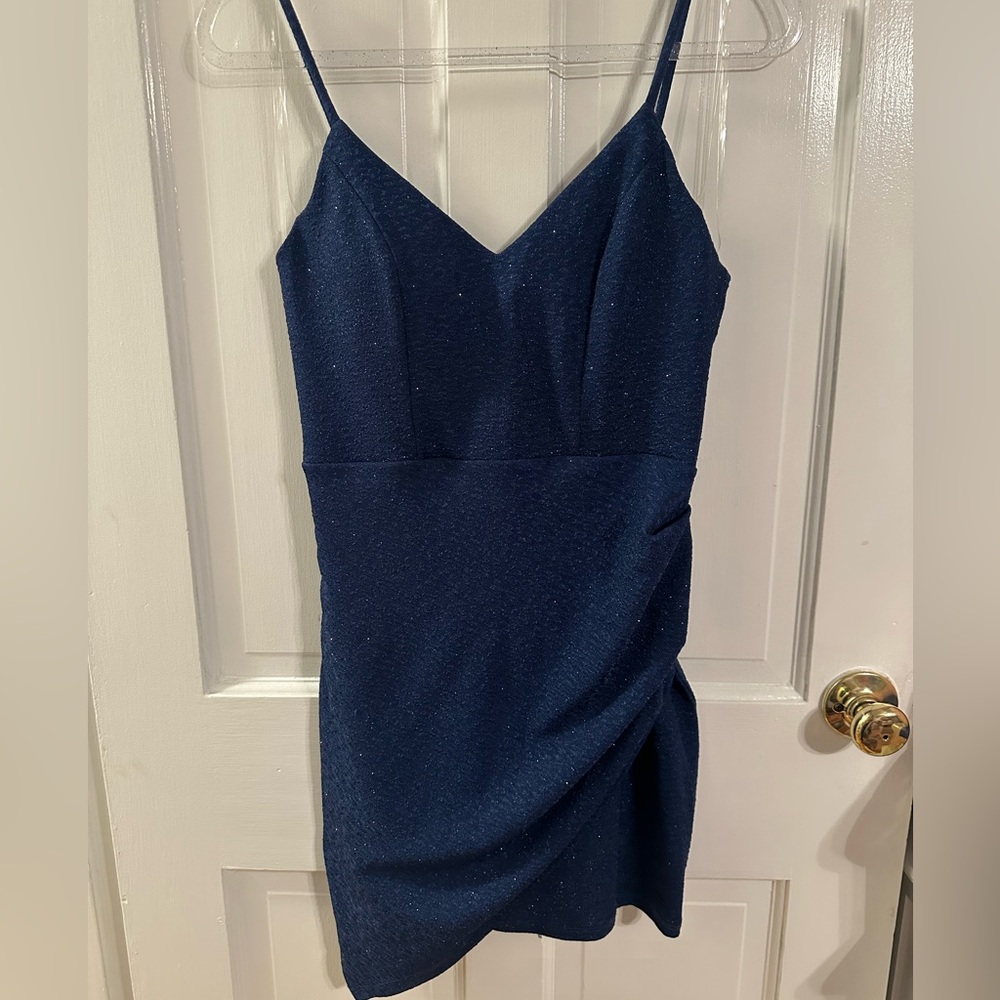 Navy Blue Mini Dress